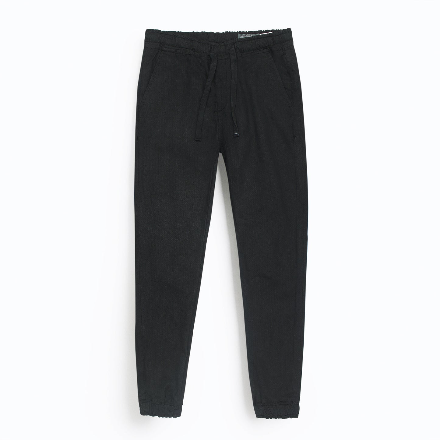 Premium Cotton Waste Jogger Pants (Textured Black)