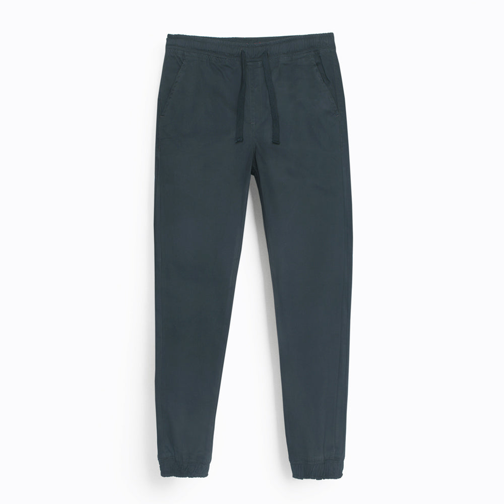 Premium Cotton Waste Jogger Pants (Charcoal Grey)