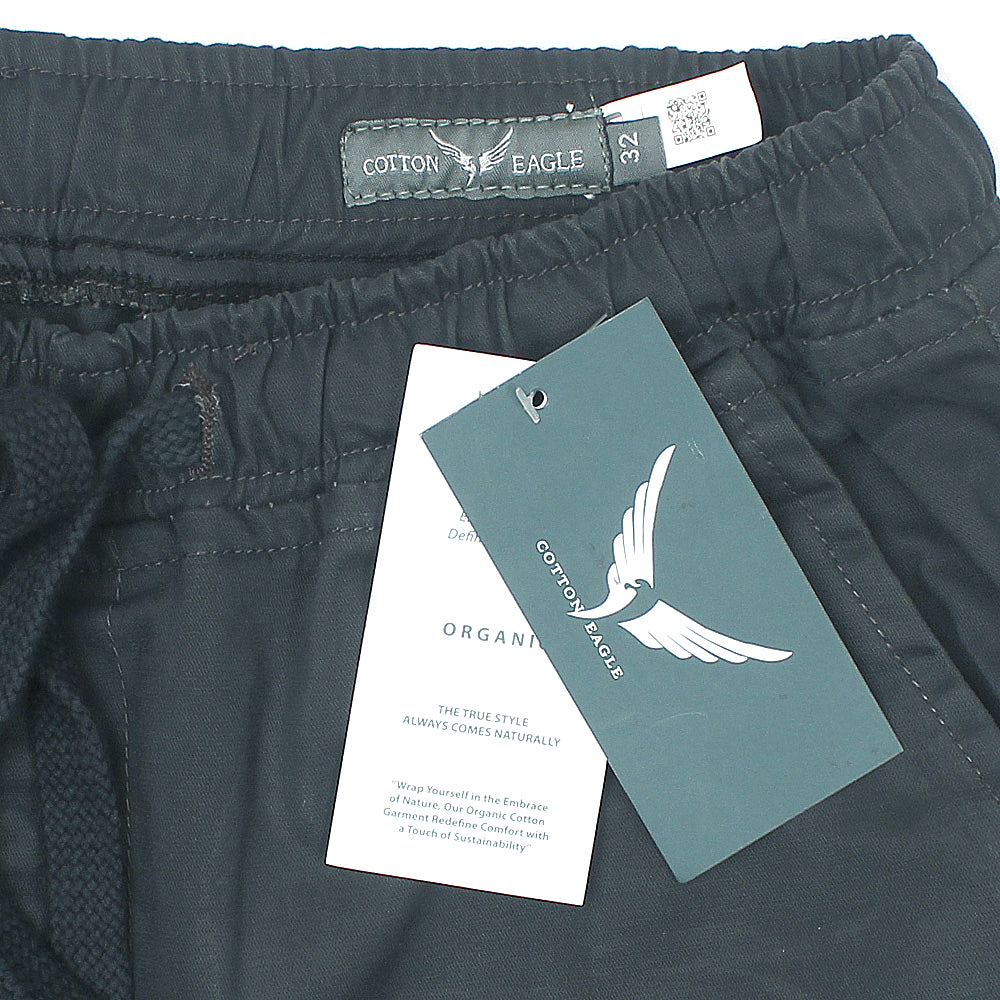 Premium Cotton Waste Jogger Pants (Charcoal Grey)