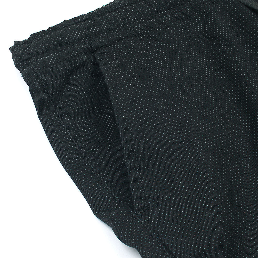 Premium Cotton Waste Jogger Pants (Black Doted)