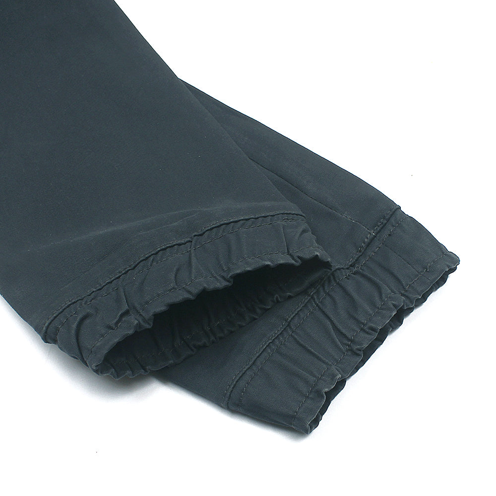 Premium Cotton Waste Jogger Pants (Charcoal Grey)