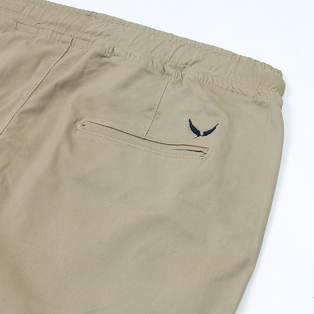 Premium Cotton Waste Jogger Pants (Khakki)
