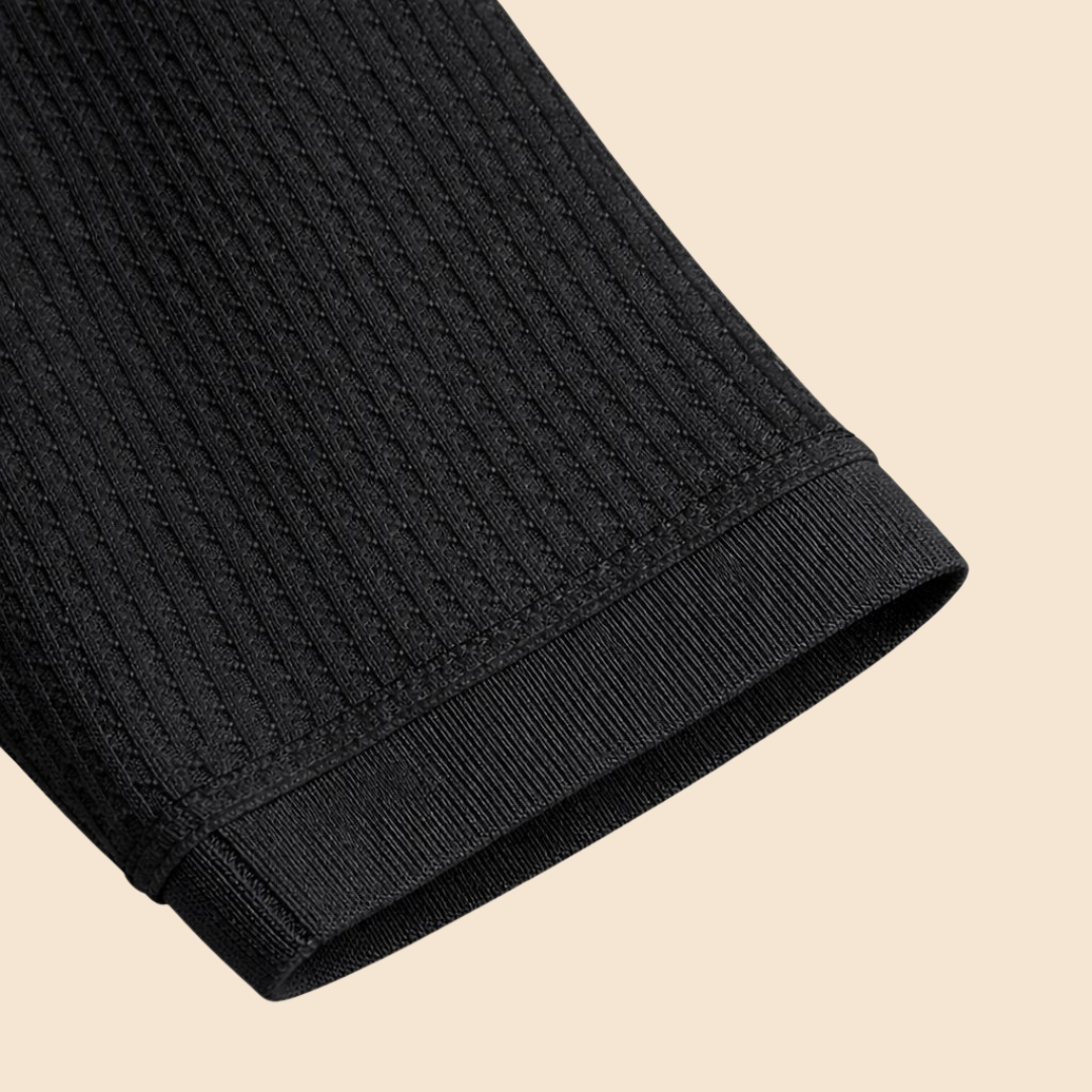 Cotton Eagle Premium Thermal Polo Shirt – Black