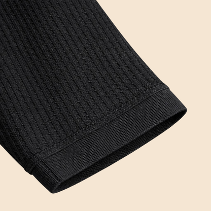 Cotton Eagle Premium Thermal Polo Shirt – Black