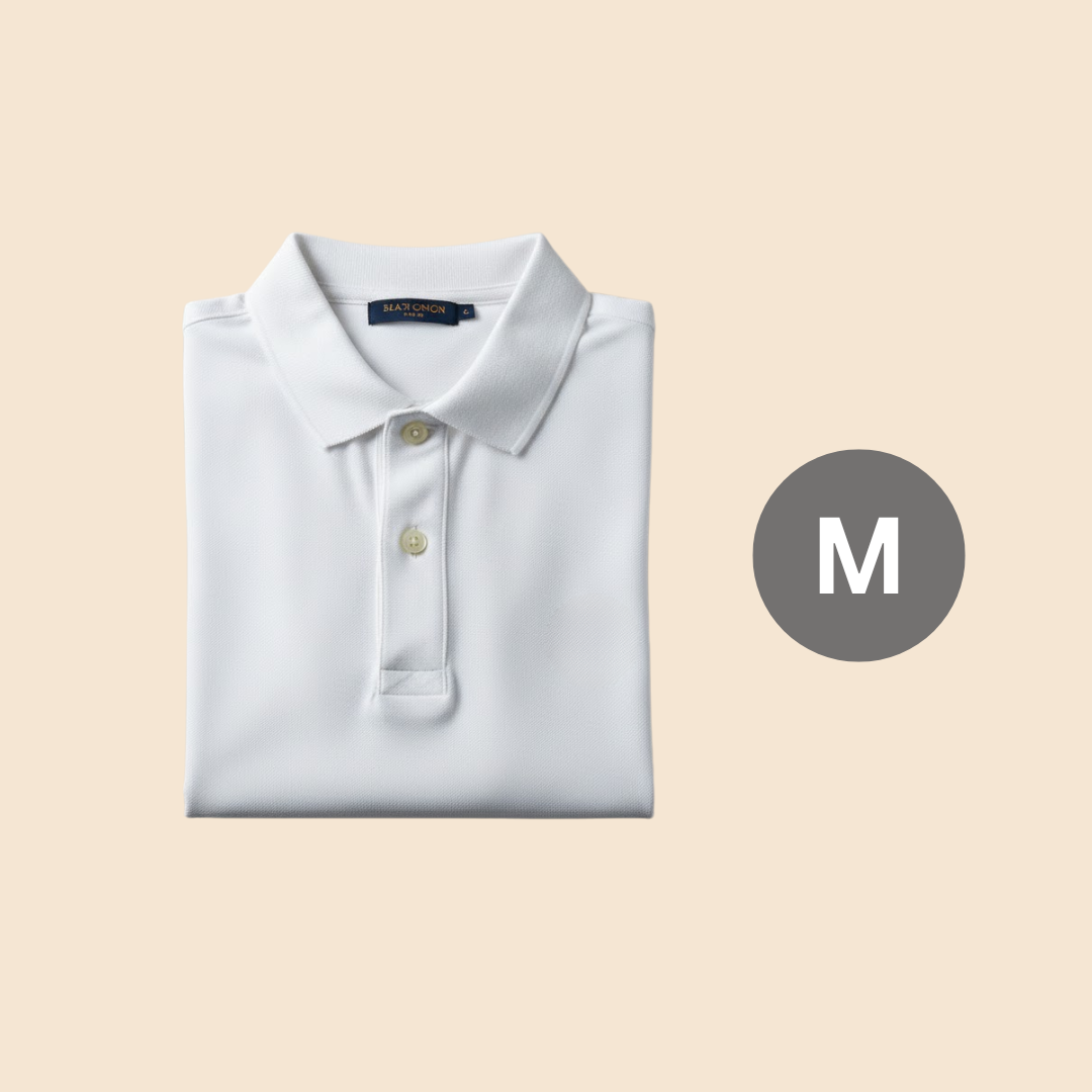 Cotton Eagle Premium Thermal Polo Shirt – White