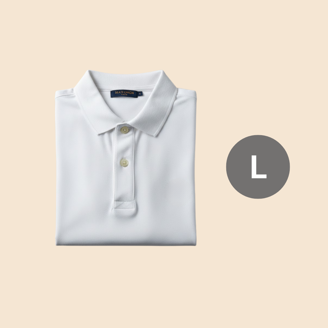 Cotton Eagle Premium Thermal Polo Shirt – White