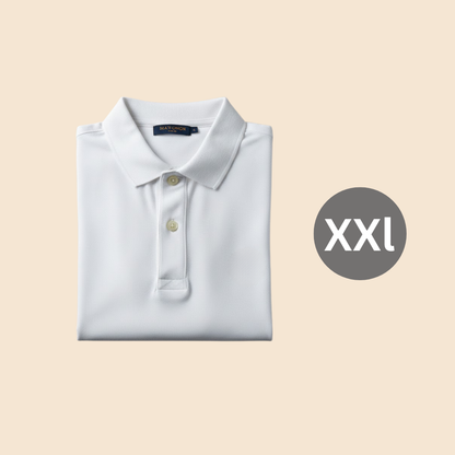 Cotton Eagle Premium Thermal Polo Shirt – White